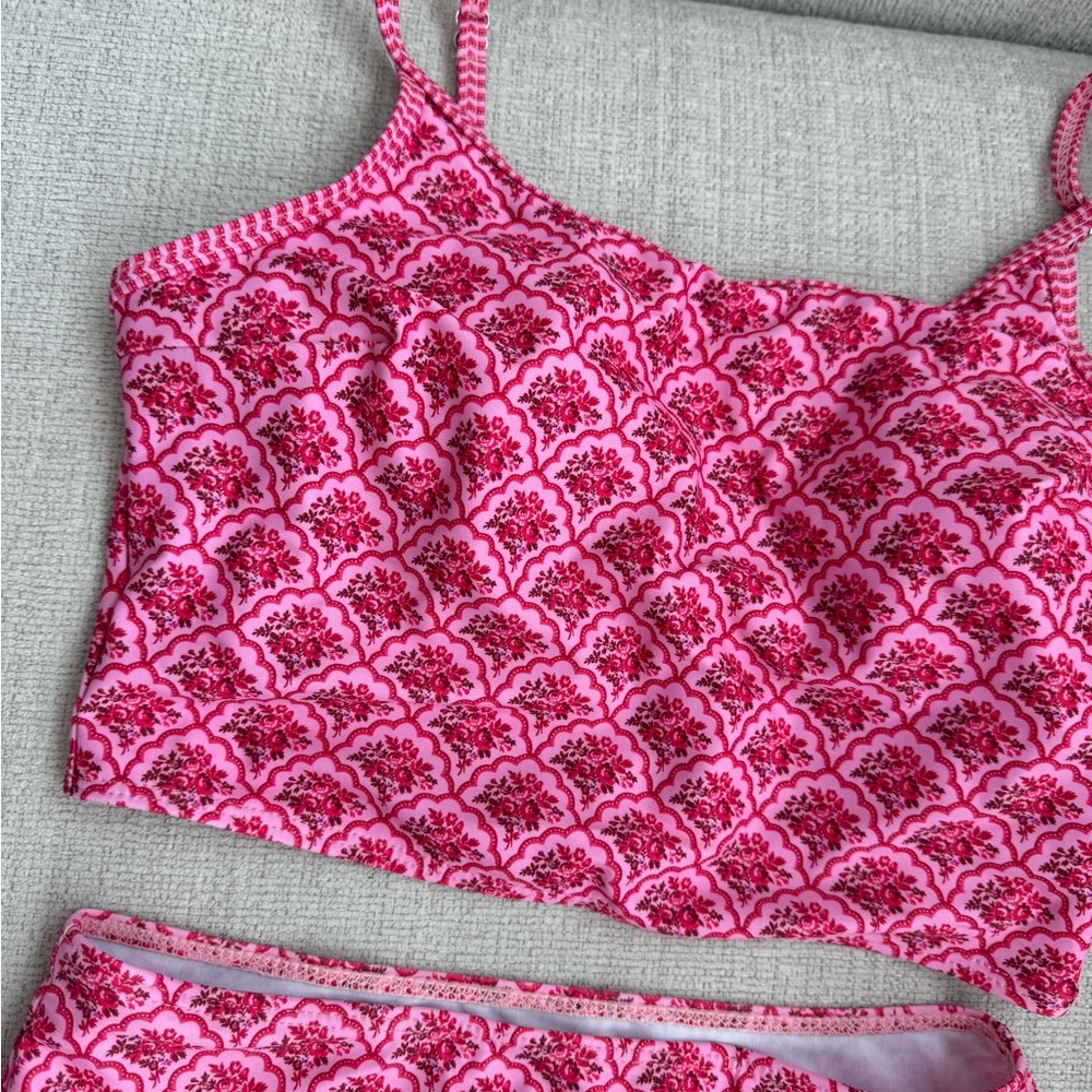 Pink Patterned Bikini Set - Picture 2 of 3